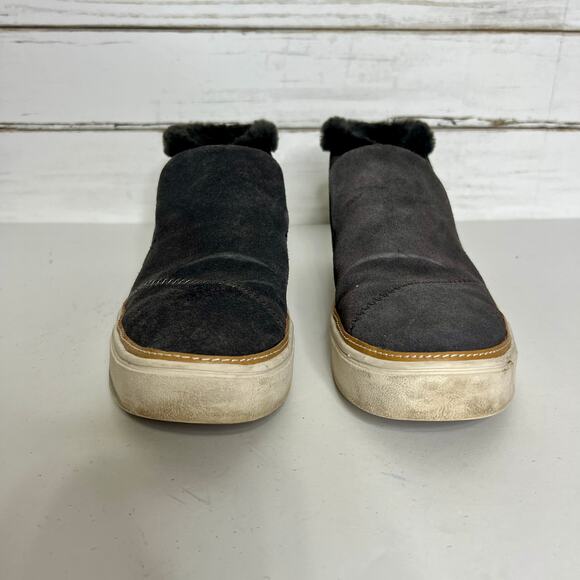 Toms Paxton Grey Suede Slip On Sneaker Shoe Size 8.5 - Picture 2 of 10